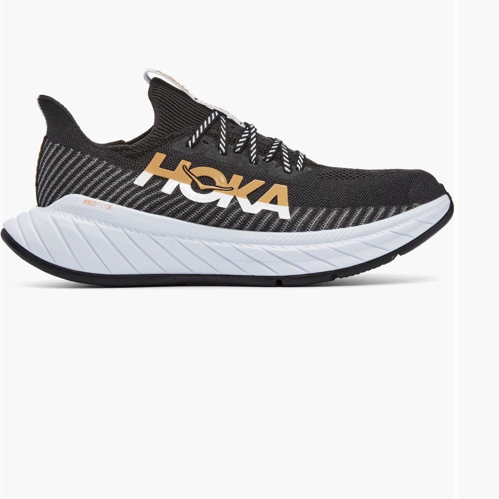 Hoka Black and Gold Running Shoes MEN